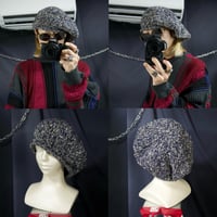 GRACE Low Gauge Straw Hand Knitting Big Beret