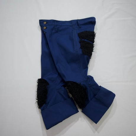 90s Christopher Nemeth Draping Fur Switching Pants