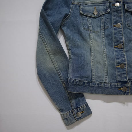 90s~00s ROCAWEAR Sequins,Woman Painting Design Denim Jacket