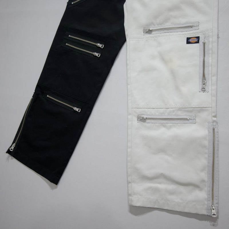 【コラボ】希少　MYne × Dickies ワイドパンツ MYne パンツ 「MYne」ディッキーズクレイジージップバイカラー