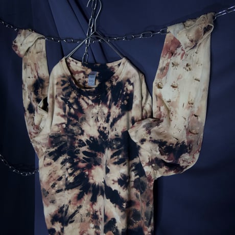 Decadente/Blood Splatter Tie-Dye Patterns Boro,Crush,Damage L/S Tee