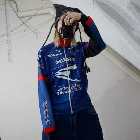 Italy Made TREK Cycling Track Jacket / Sponsor [NIKE,VISA,USPS]