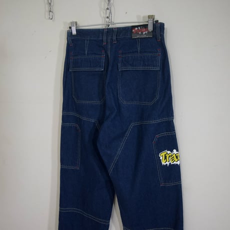 Transer Tech&HipHop Design Baggy Cargo Denim