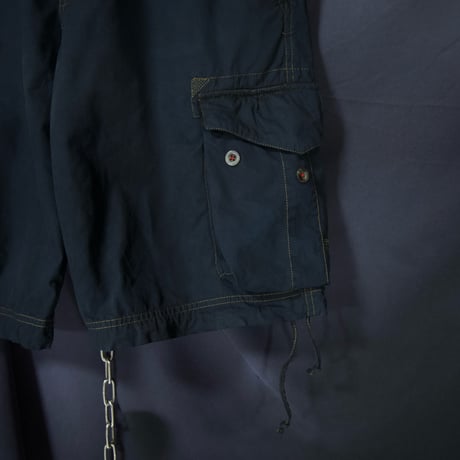 Late00s~ 55DSL Unique Design StitchWork etc.. Parachute Cargo Pants/Shorts