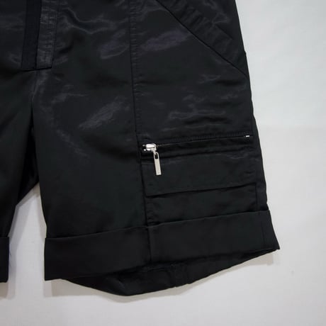 ARMANI JEANS Cotton×Rayon Zipper Gimmick Cargo Short Pants