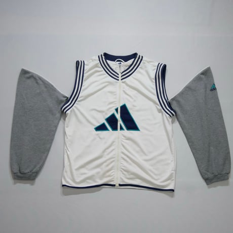 90s~00s Adidas 2way Detachable Vest Jacket