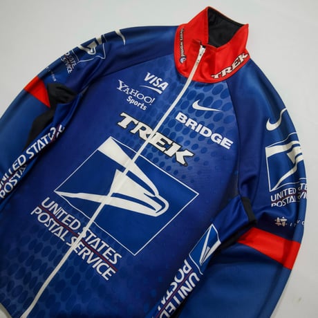 Italy Made TREK Cycling Track Jacket / Sponsor [NIKE,VISA,USPS]