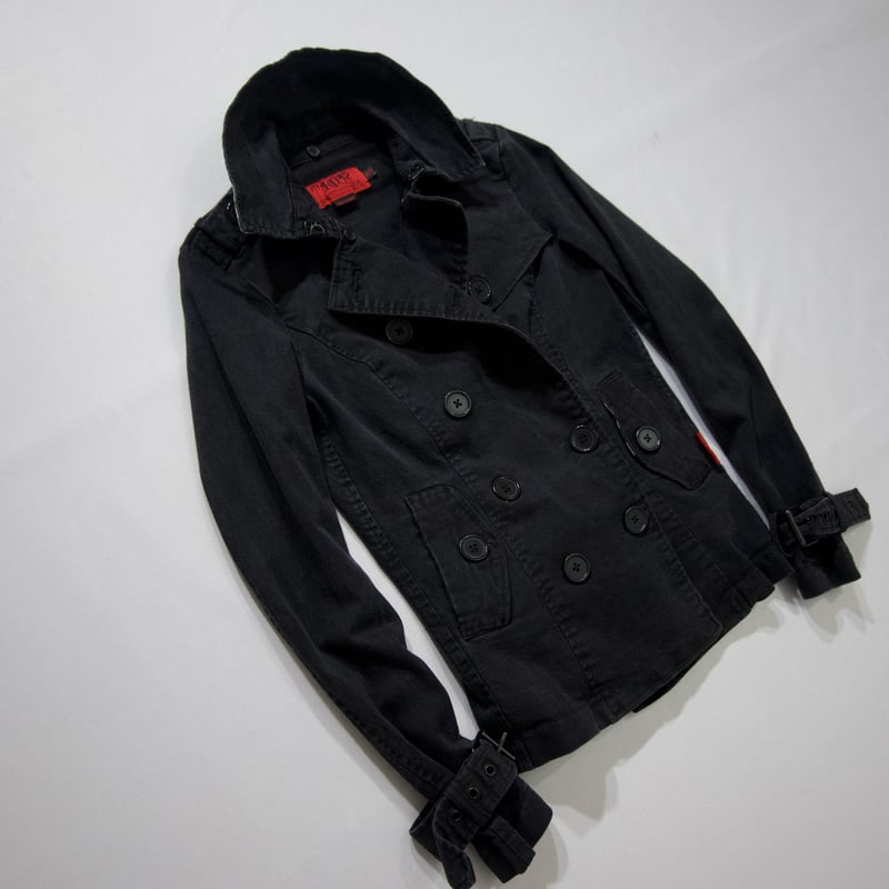 TRIPP NYC Double Breasted Napoleon Jacket / Pea