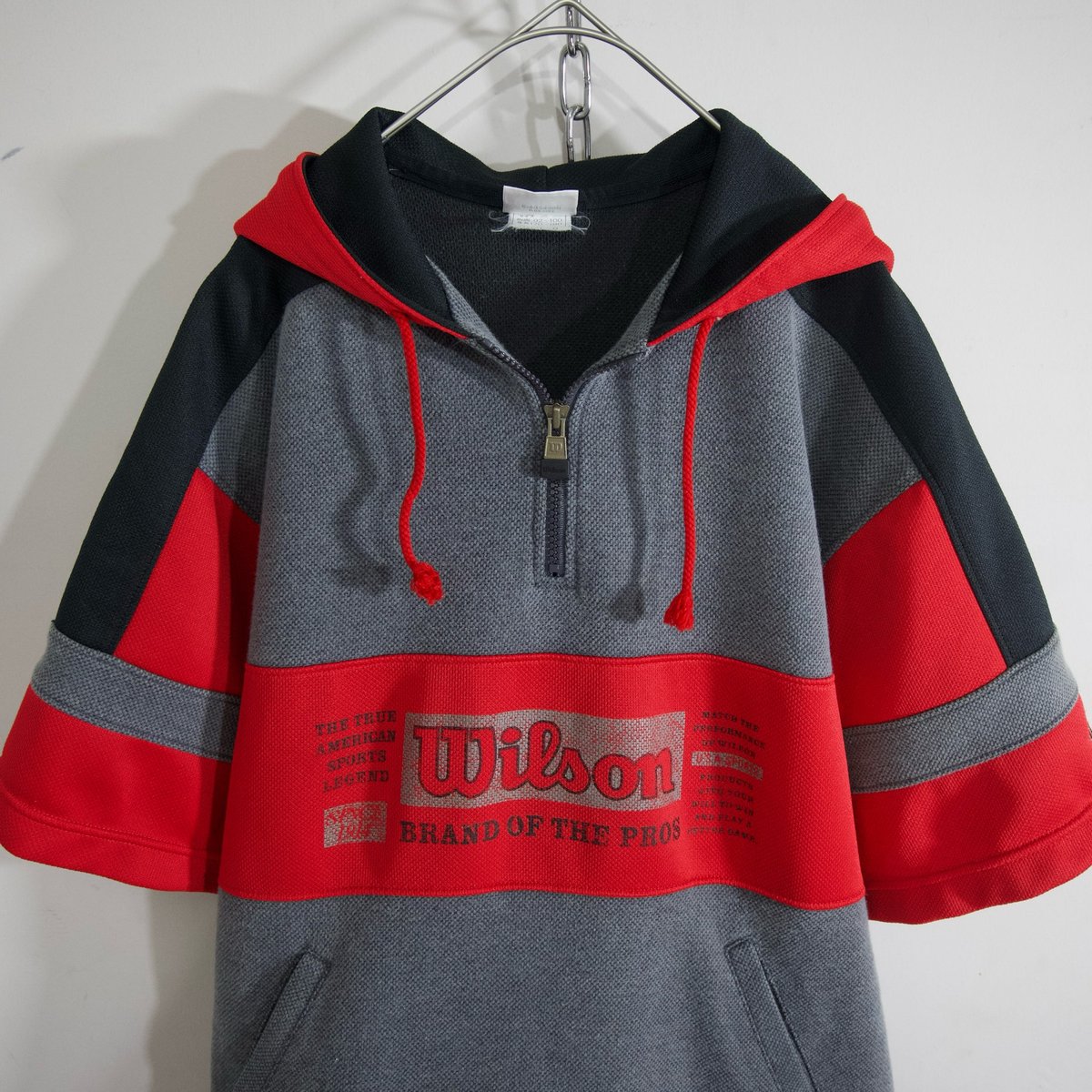 90s Wilson Hit Union Half Zip S/S Hoodie | HOW 90s Wilson Hit Union Half Zip S/S Hoodie | HOW