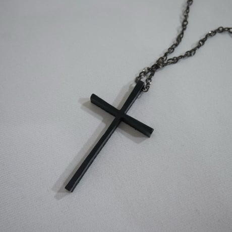 USED Crystal Studs Cross Necklace