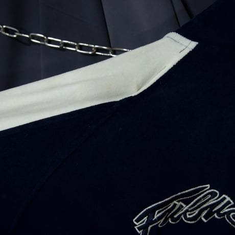 FUBU 4X Velor Switching Embroidery Oversized Track Jacket