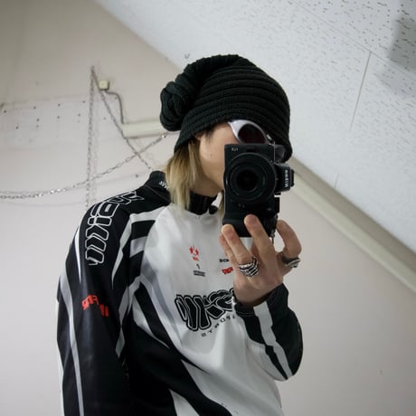 USED Ribbed Long Balloon Knit Cap