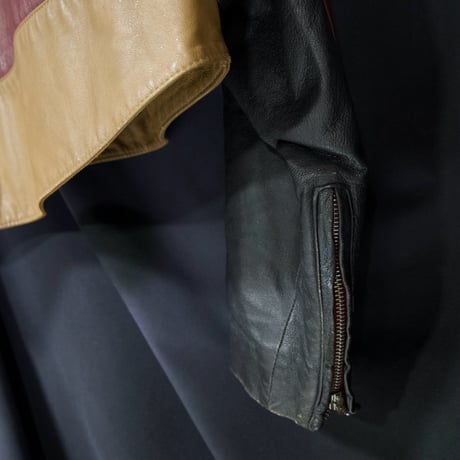 Euro USED Pig Leather Racing Biker Design Single Riders Jacket