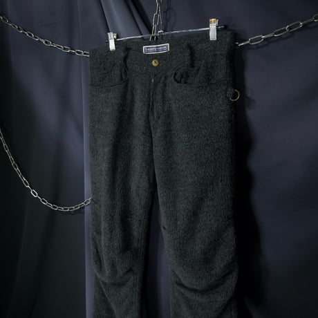 90s beauty beast Mohair×Rayon 3D Cutting Wool Pants