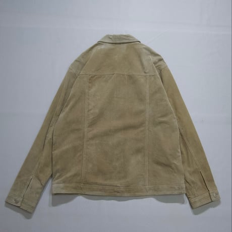 USED Trucker type Oversized Suede Pig Leather Jacket