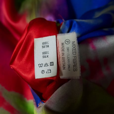 10s CASSETTE PLAYA Britain made Monster Face Abstract Full Graphic Reversible Silk100% Zip Hoodie