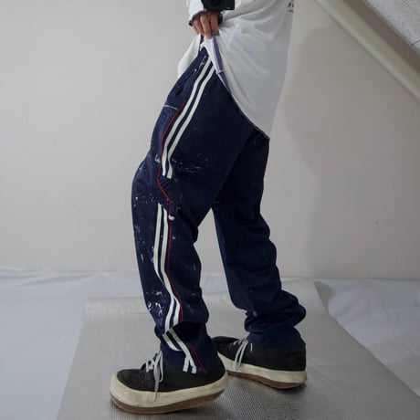 USED Boro Damage Paint Junk Track Pants