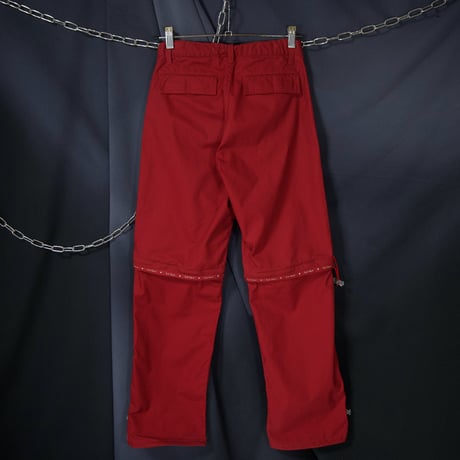 00s c2001KarlHelmut 2way Detachable Gimmick Parachute Cargo Pants