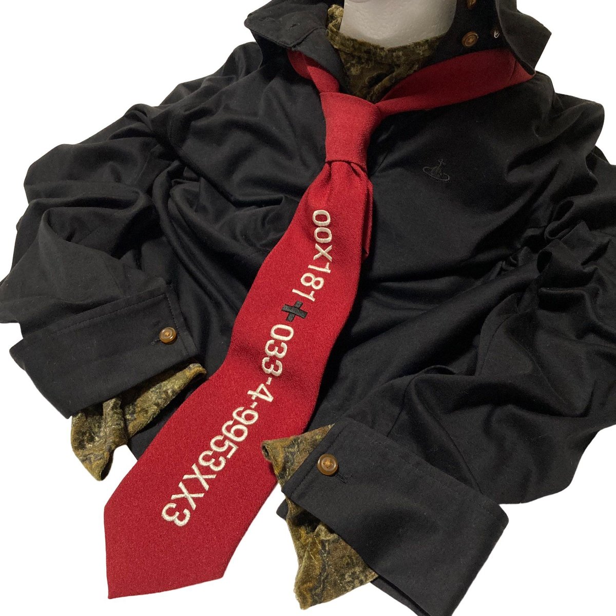 【美品】batsu archive y2k 刺繍 ネクタイ 黒 京 PUNK 希少☆BA-TSU CLUB バツクラブ ネクタイ Dir en gray 京 - メルカリ