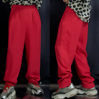 ~c1997 90s JAEGER Great Britain made Rayon Linen 2Tuck Tapered Pegtop Slacks