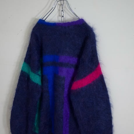 Abstract Patterns HandMade Mohair Knit