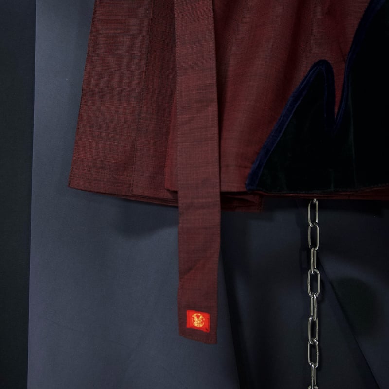 90s TAKUYA ANGEL Velour Switched Wide Pleats Ir