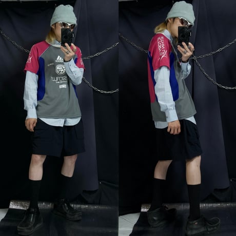10s Adidas (c2010) RingerNeck Awesome Switched&Color Sports Tech RaglanSleeve S/S Tee Uniform