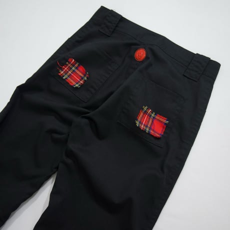 CYBER DOG UK made Tartan Check Zipper Gimmick Pants