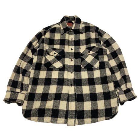 60s~70s Sears KINGSROAD BuffaloCheck HeavyWool Shirts