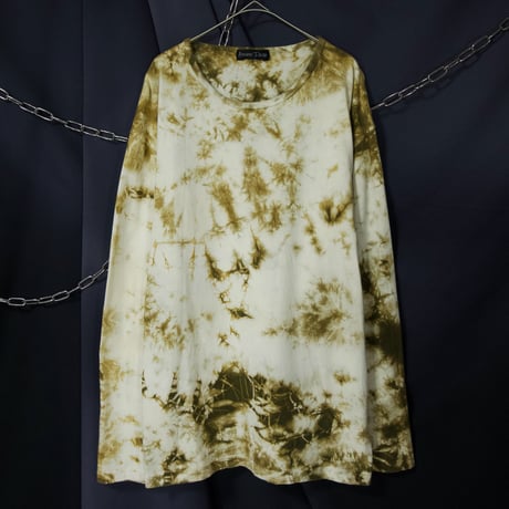 USED Barbed Wire Like Tie-Dye Bleached L/S Tee