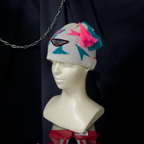 90s DESCENTE Acrylic×Wool “00s Cyber Pop Spice” Knit Cap