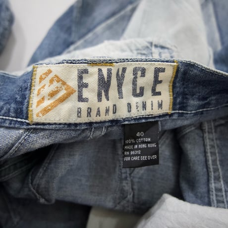 Enyce W40 Panel Seem Switching TSUGIHAGI Baggy Denim