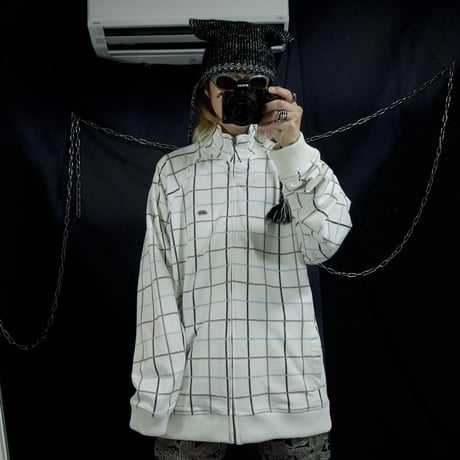 Ecko Unltd Windowpane Check Oversized Track Jacket
