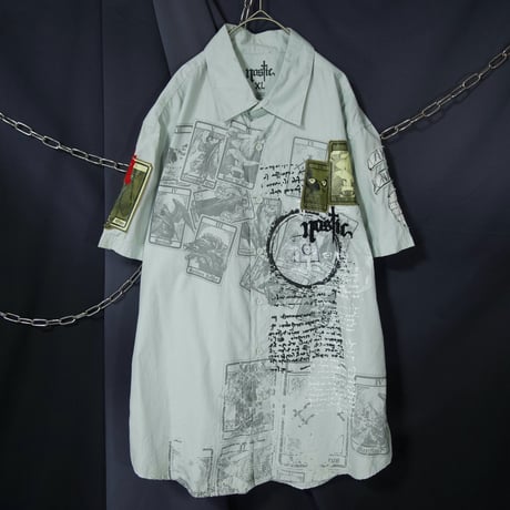 Nostic RomanMythologyAnimal Tarot/Trump Skull Graphics Embroidery Patches S/S Shirts
