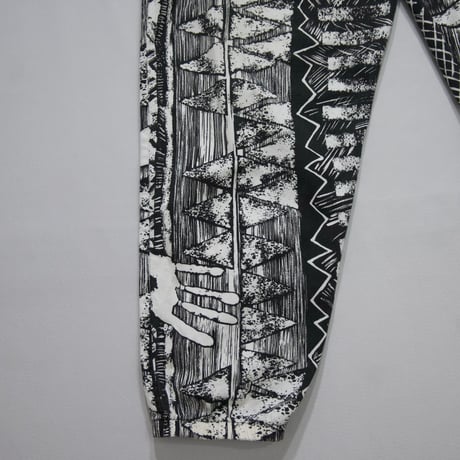 80s USAmade Karizma Sportswear Primitive Monotone Patterns Easy Gym Pants
