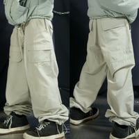00s c2001 Adidas Performance Logo Parachute Baker Cotton×Polyester Pants