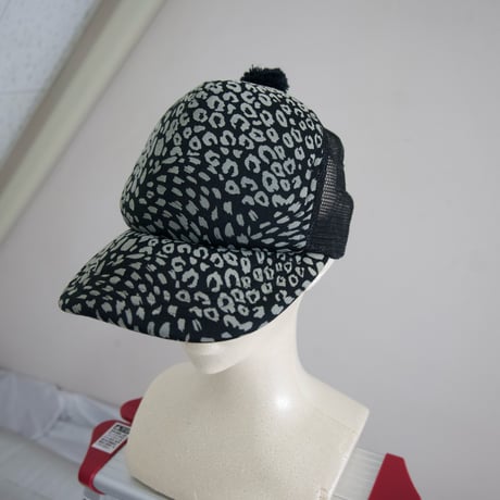 CANDY STRIPER Black Leopards Mesh Cap