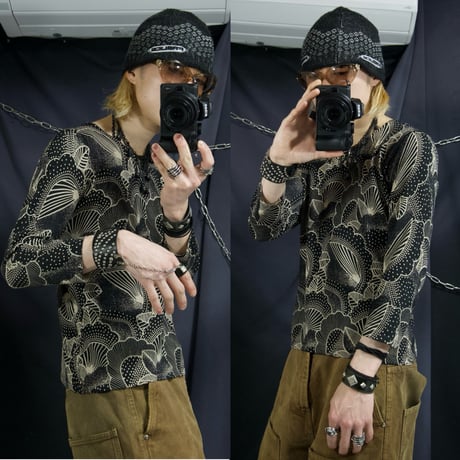 USED Japanese Auspicious Tattoo patterns Second Skin 7/S Tee