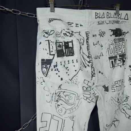 00s Diesel Full Painting Graphics Indian Cotton Pants