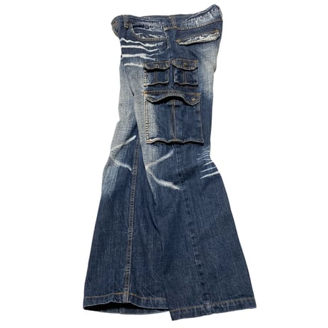 VOMANIE Design Denim Cargo Pants