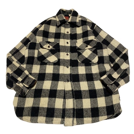 60s~70s Sears KINGSROAD BuffaloCheck HeavyWool Shirts
