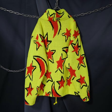 BOYA SPORTS Star Design HighNeck Acrylic Wool Knit Sweater