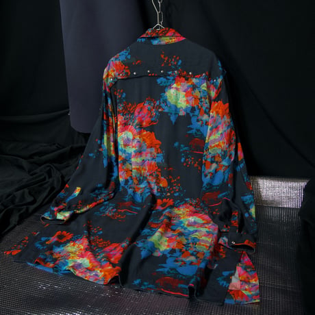 “Early 10s Spice” Diesel Abstract Full Graphic 2Way S/S L/S Rayon Shirts