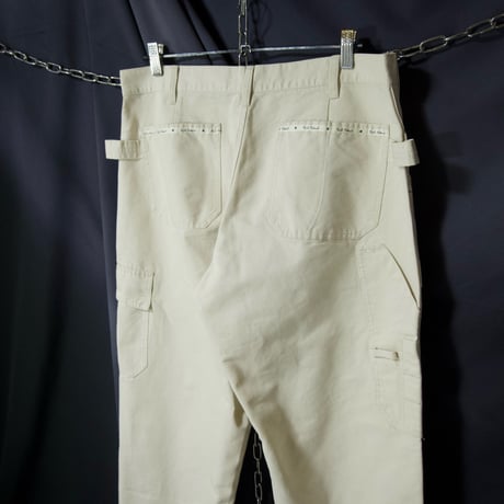 00s c2001 Karl Helmut Embroidery TapeLine Baker Cargo Painter Baggy Pants