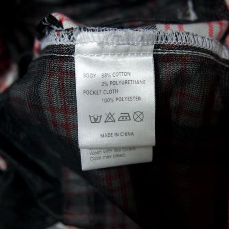 OAKLEY Tartan Check Skull Embroidery Flare Pants