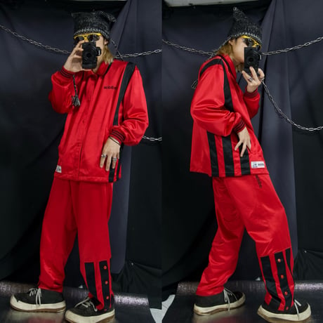 90s Adidas Descente Setup Coach Jacket Side Snap Track Pants
