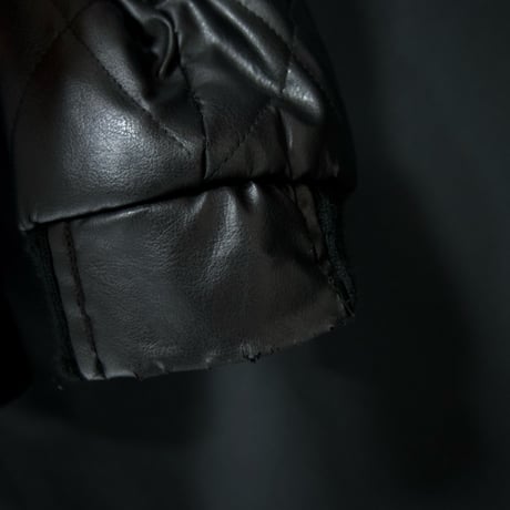 SeanJohn PU Leather Quilting Oversized Puff Jacket