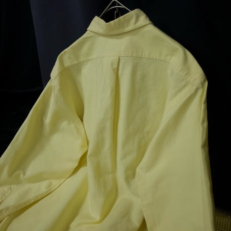 “Formal Punk Style” 90s Eagle USA made Oxford Cotton Peter Pan Round Collar L/S Tapered Shirts