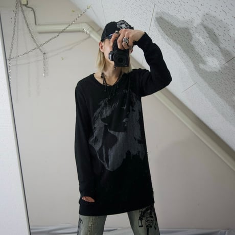 yaponskii Art Graphics Long Knit Cut and Sew