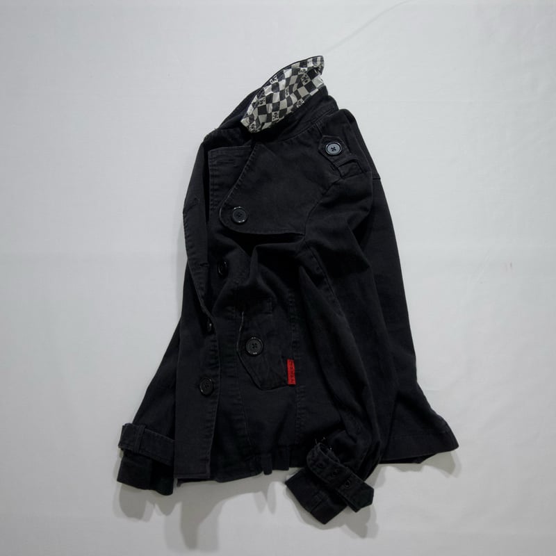 TRIPP NYC Double Breasted Napoleon Jacket / Pea